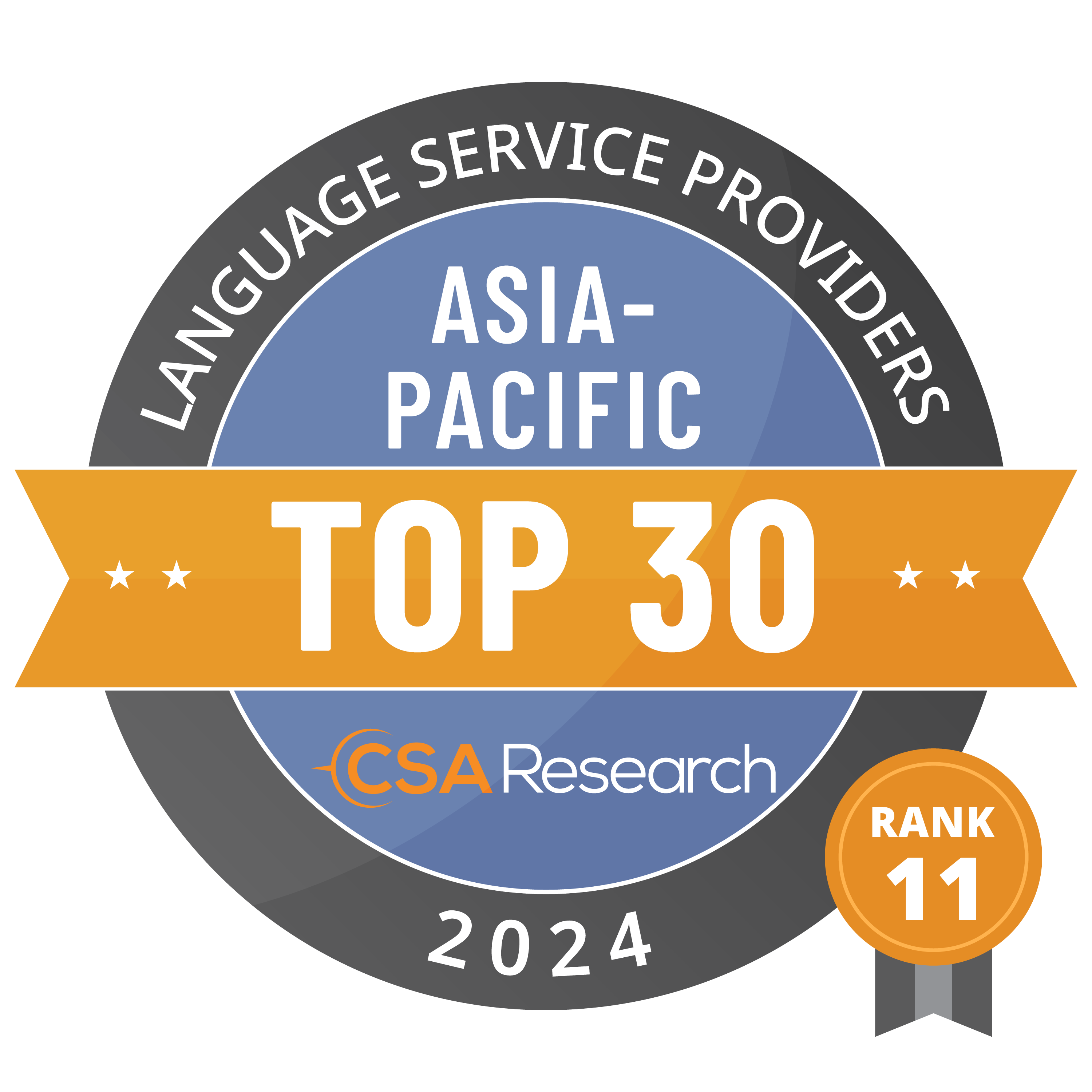 CSA Research Badge Top 30 Asia Pacific Rank 12